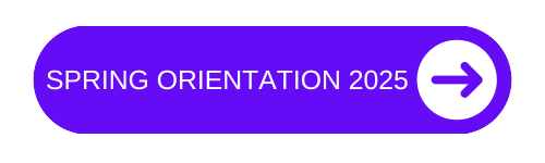 Button that says "Spring Orientation 2025" with a link to the Spring EOI